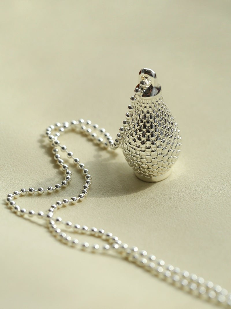 Vintage Woven Carafe Pendant Necklace - floysun