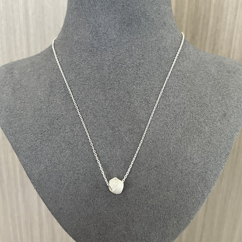 Vintage Woven Sphere Pendant Necklace - floysun