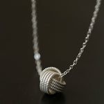 Vintage Woven Sphere Pendant Necklace - floysun