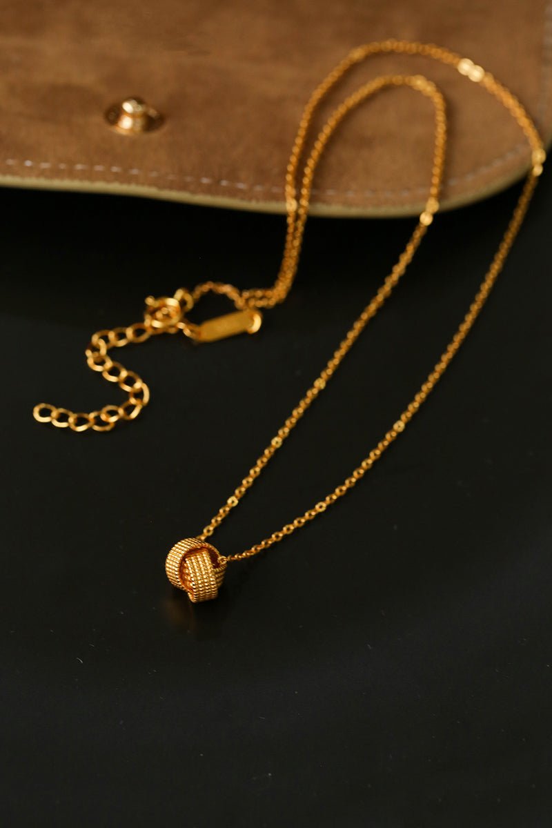Vintage Woven Sphere Pendant Necklace - floysun
