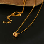 Vintage Woven Sphere Pendant Necklace - floysun