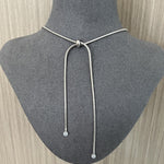 Waterdrop White Agate Red Agate Long Pendant Necklace - floysun