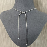 Waterdrop White Agate Red Agate Long Pendant Necklace - floysun