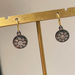 “Wealth & Fortune” Full - Pave Coin Hook Earrings - floysun