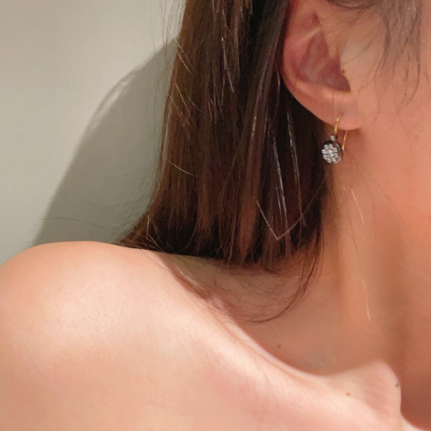 “Wealth & Fortune” Full - Pave Coin Hook Earrings - floysun