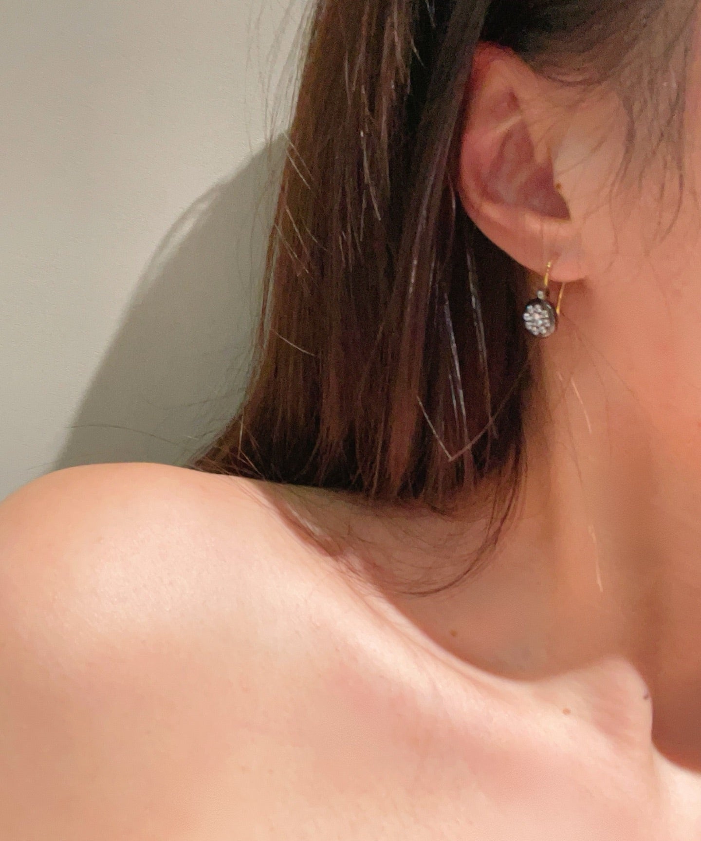 “Wealth & Fortune” Full - Pave Coin Hook Earrings - floysun