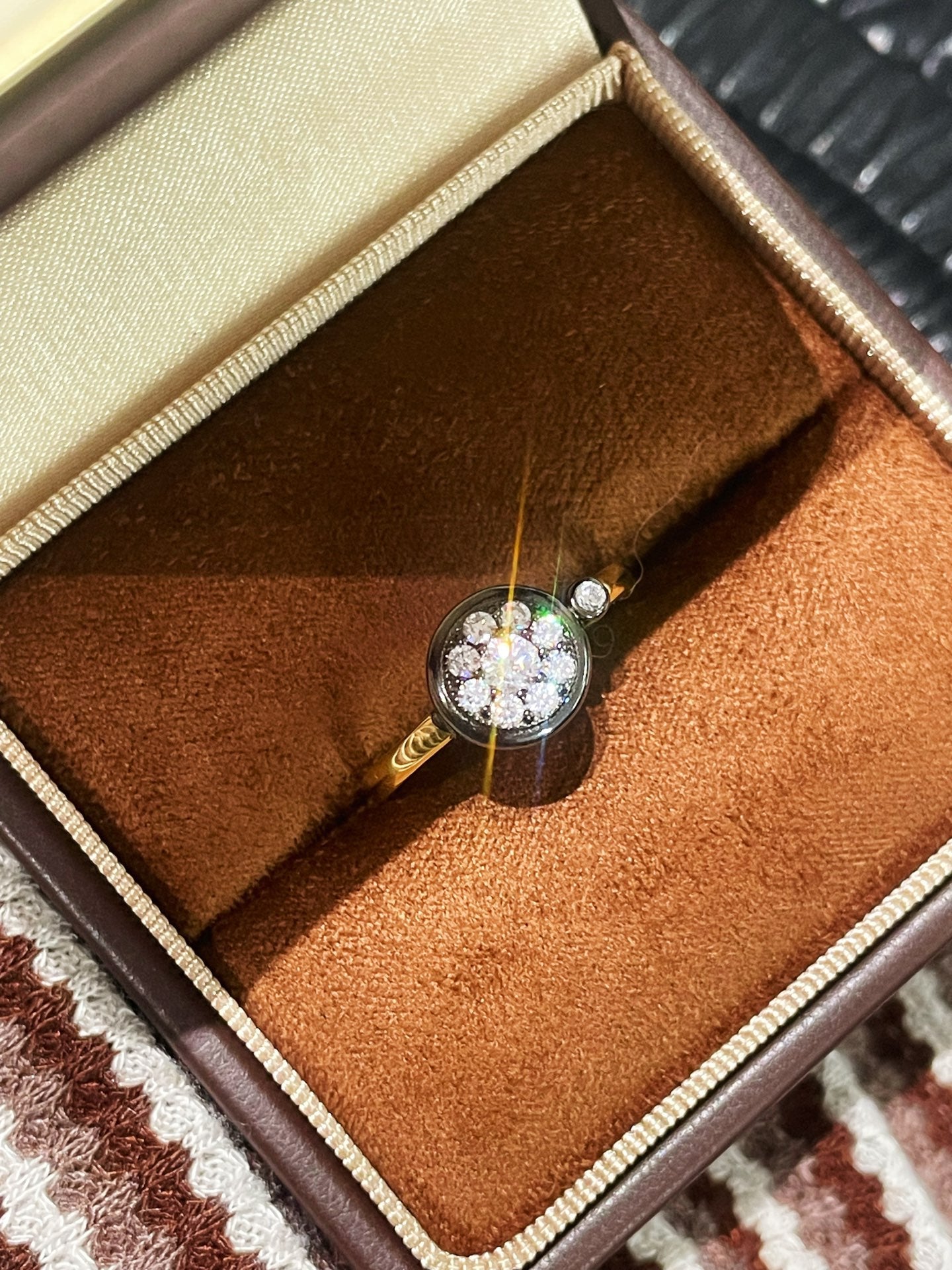 “Wealth & Fortune” Full - Pave Coin Ring - floysun