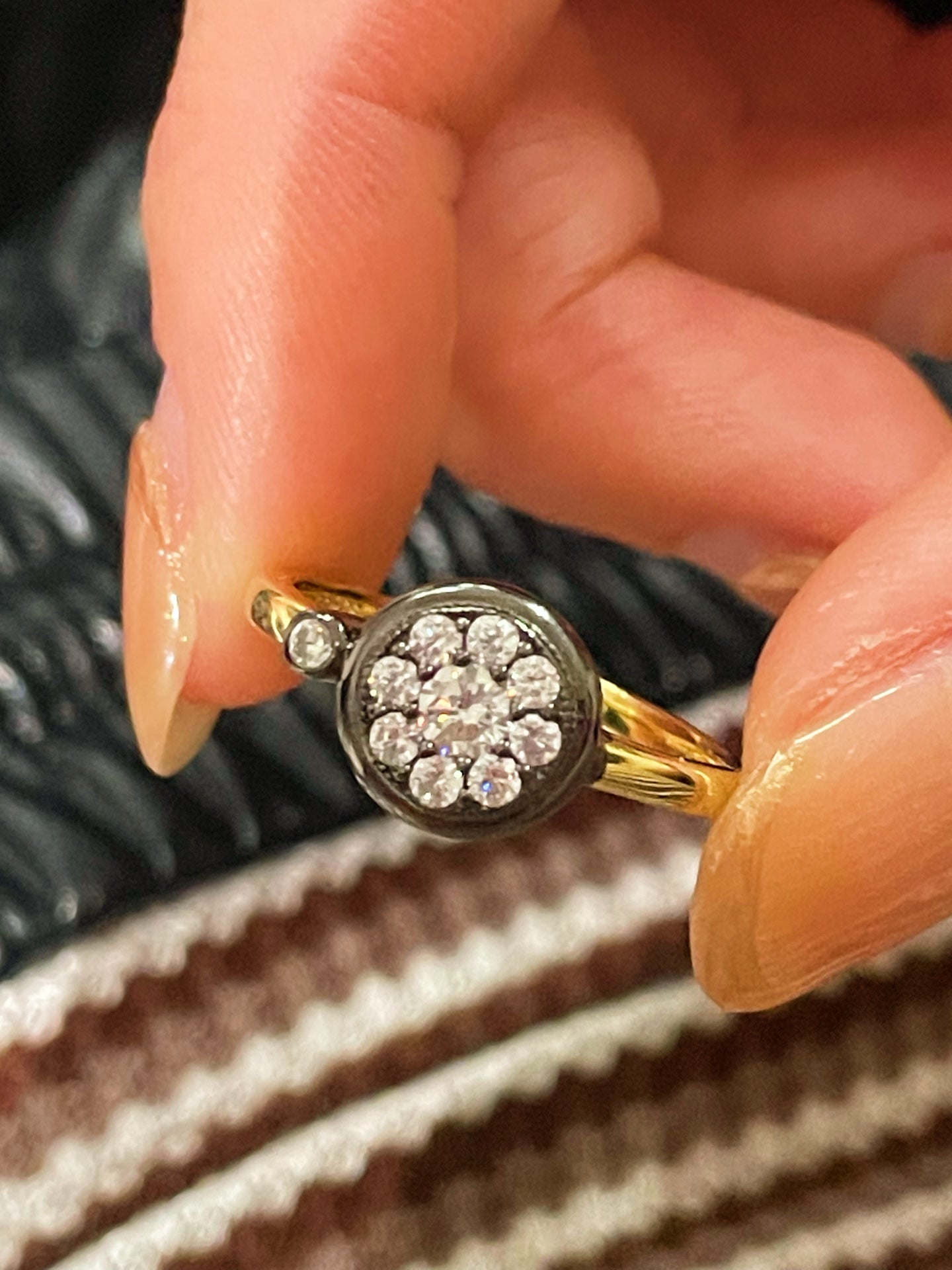 “Wealth & Fortune” Full - Pave Coin Ring - floysun