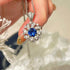Whirlwind Blue Sapphire Necklace - floysun