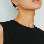 Whisper of Lace Bridal Pearl Earrings - Gold - floysun