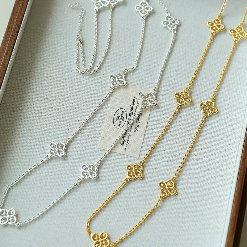 Whisper of Lace loom Long Necklace - floysun