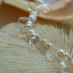 White Crystal Spliced Pearl Necklace - floysun