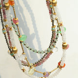 White Jade Beaded Necklace - floysun
