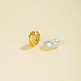 Woven Textured Brushed C - Shape Ear Cuff - floysun