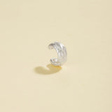 Woven Textured Brushed C - Shape Ear Cuff - floysun