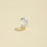 Woven Textured Brushed C - Shape Ear Cuff - floysun