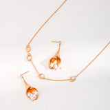 Minimalist Chain Pearl Necklace