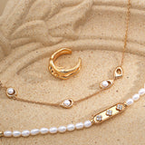 Minimalistische Perlenkette