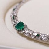Emerald Serpent Gleam Necklace
