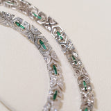 Halskette mit Smaragd-Schlangenglanz