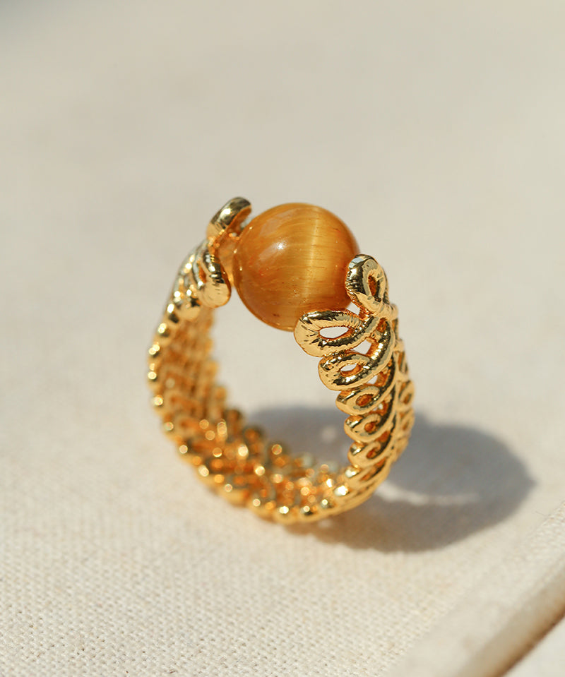 Lace Aura Natural Stone Ring