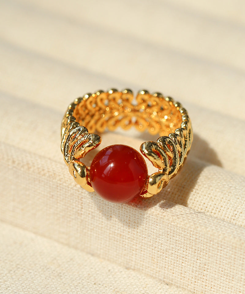 Lace Aura Natural Stone Ring