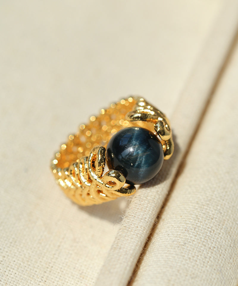Lace Aura Natural Stone Ring