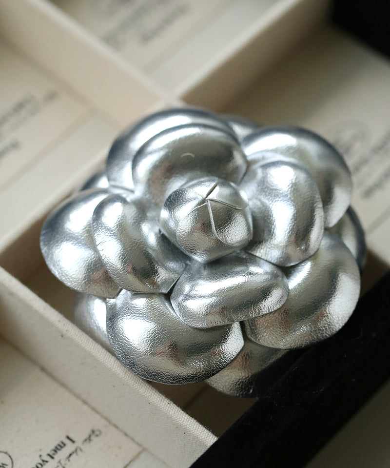 Chanel-Inspired Camellia Two-Way Brooch & Hair Clip