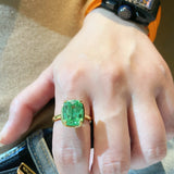 Neon Green Paraiba Glow Ring