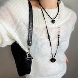 Peace Fruit Ebony Wood Necklace