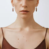 Bud-Shaped Gemstone Drop Earrings