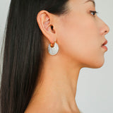 Elegant Mother-of-Pearl Double-Sided Earrings