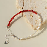 Lucky Red Bracelet | Pearl Cord & Pearl Agate Styles