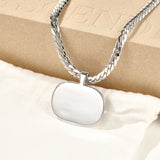 Liquid Enamel Pendant Necklace – Original Minimalist Luxury Collarbone Chain