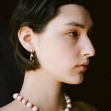 Natural Pearl Knotted Leather Necklace