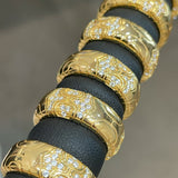 Heavyweight Geometric Mosaic Pavé Band Ring