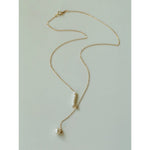 Y-chain Pearl Pendant Necklace - floysun