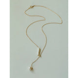 Y-chain Pearl Pendant Necklace - floysun