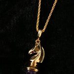 Year of the Horse Knight Pendant Necklace - floysun