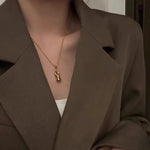 Year of the Horse Knight Pendant Necklace - floysun