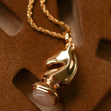 Year of the Horse Knight Pendant Necklace - floysun