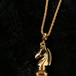 Year of the Horse Knight Pendant Necklace - floysun