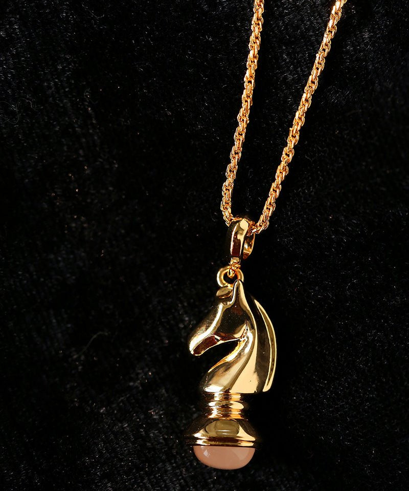 Year of the Horse Knight Pendant Necklace - floysun