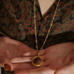 Year of the Horse Talisman Horse Head Tassel Necklace - floysun