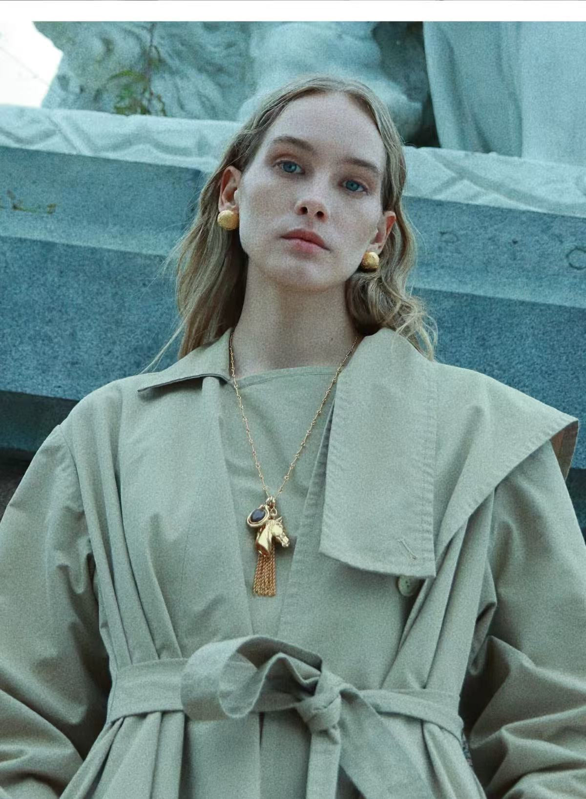 Year of the Horse Talisman Horse Head Tassel Necklace - floysun