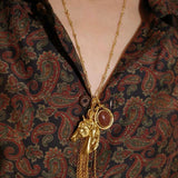 Year of the Horse Talisman Horse Head Tassel Necklace - floysun
