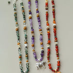 Zebra Enamel Beaded Necklace - floysun