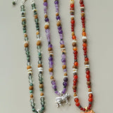 Zebra Enamel Beaded Necklace - floysun
