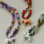 Zebra Enamel Beaded Necklace - floysun