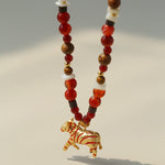 Zebra Enamel Beaded Necklace - floysun